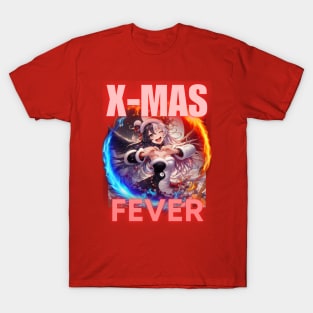 Kawaii, Anime Girl, X-Mas Fever | Catsie Cat T-Shirt